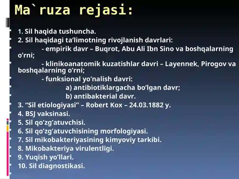 Tuberkulyozni Aniqlash Usullari va Tamoyillari 2