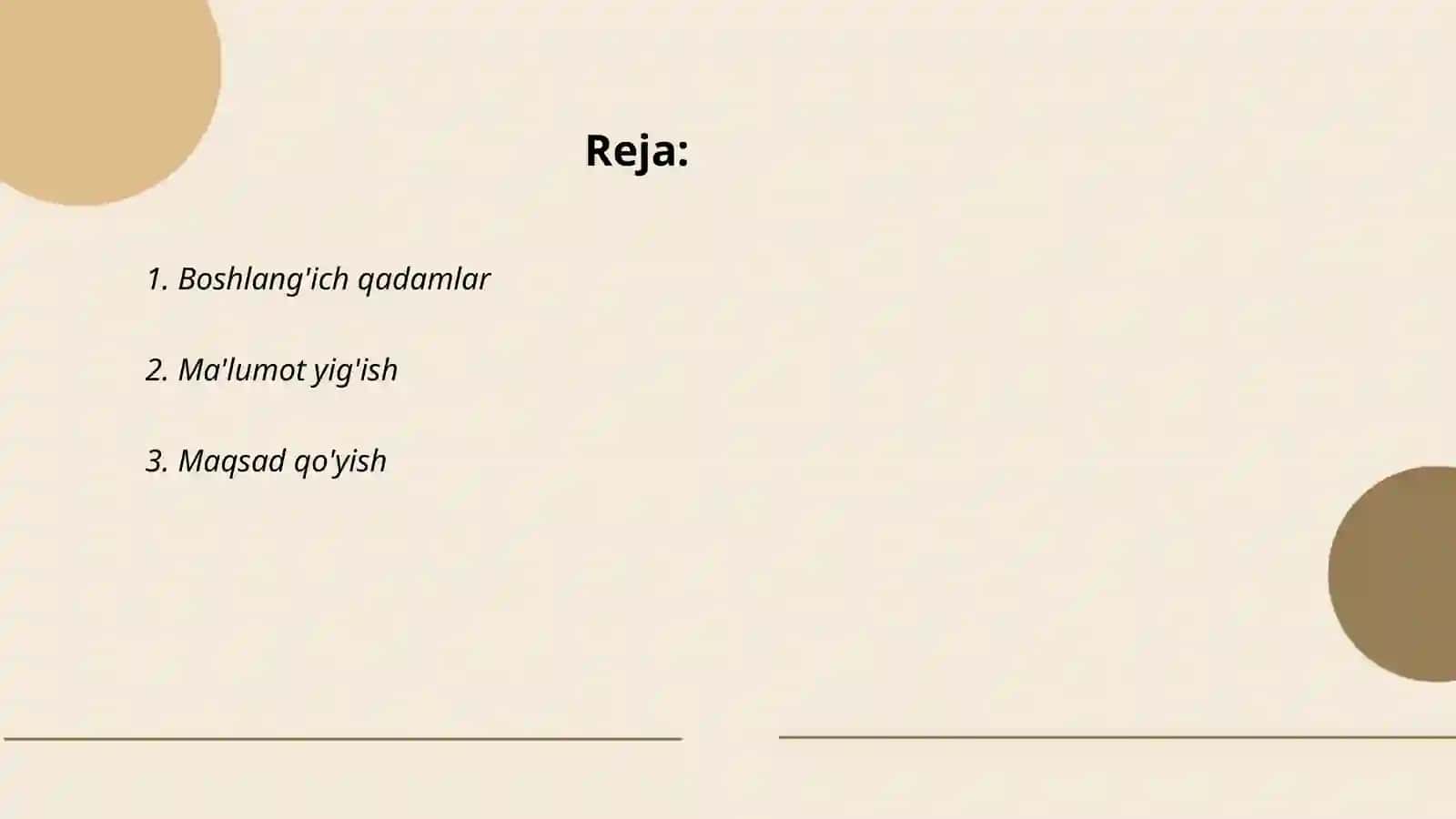 Boshlang'ich qadamlar 2