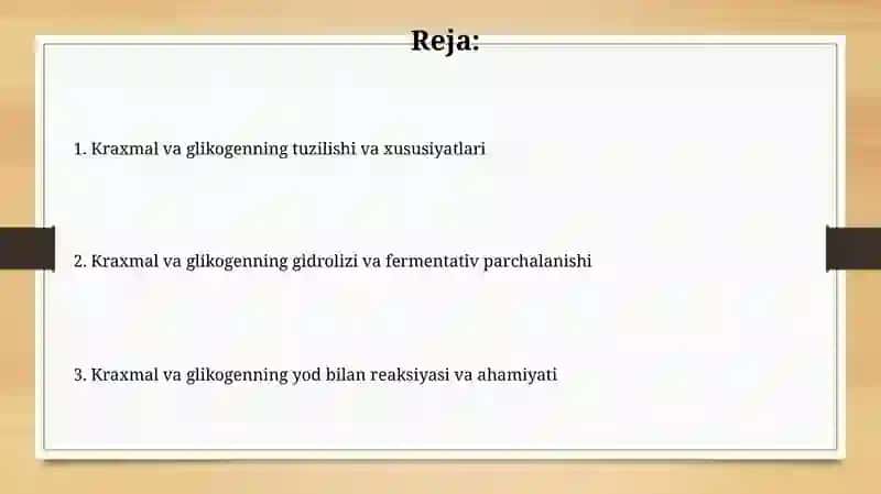 Polisaxaridlar kraxmalga xos reaksiyasi Kraxmal va glikogenning reaksiyalari 2
