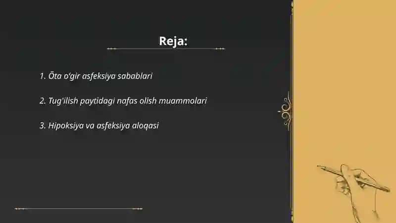 Õta oğir darajadagi asfeksiya 2
