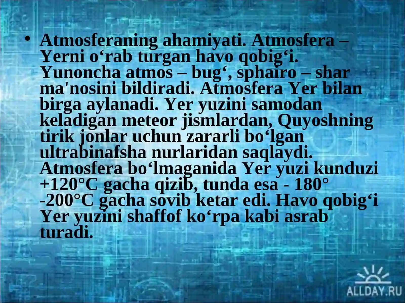 Atmosferaninig tuzilishi 2