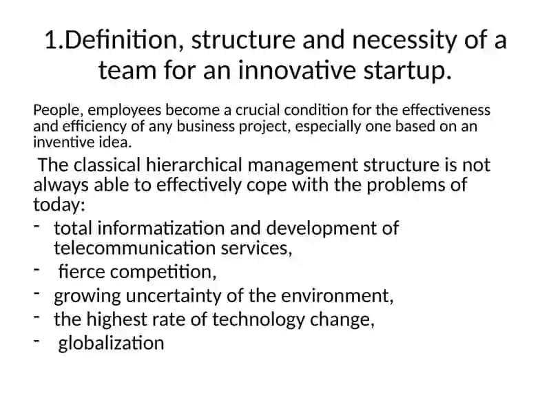 Team Formation for Innovative Startups 2