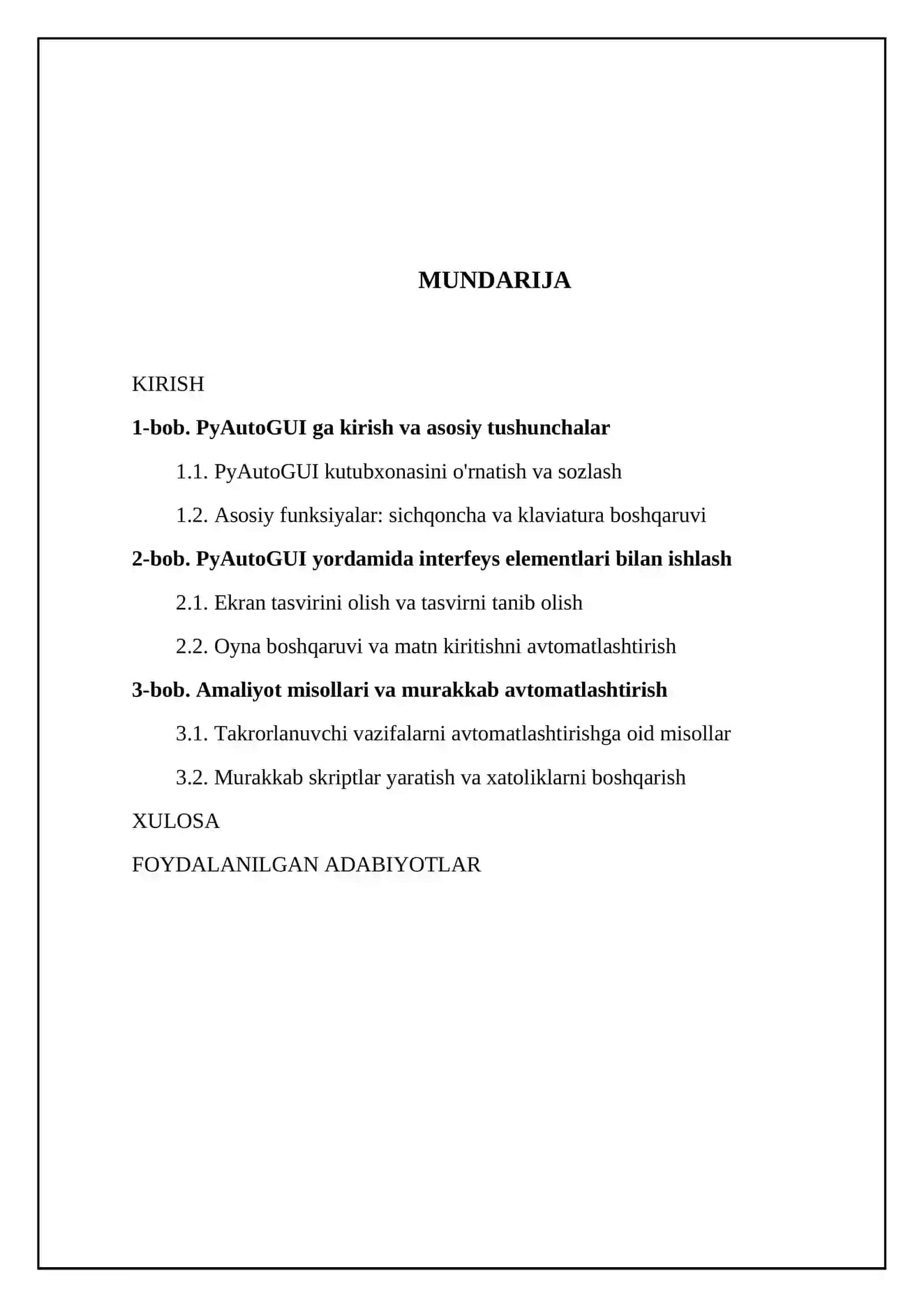 PyAutoGUI yordamida takrorlanuvchi kompyuter vazifalarini avtomatlashtirish 2