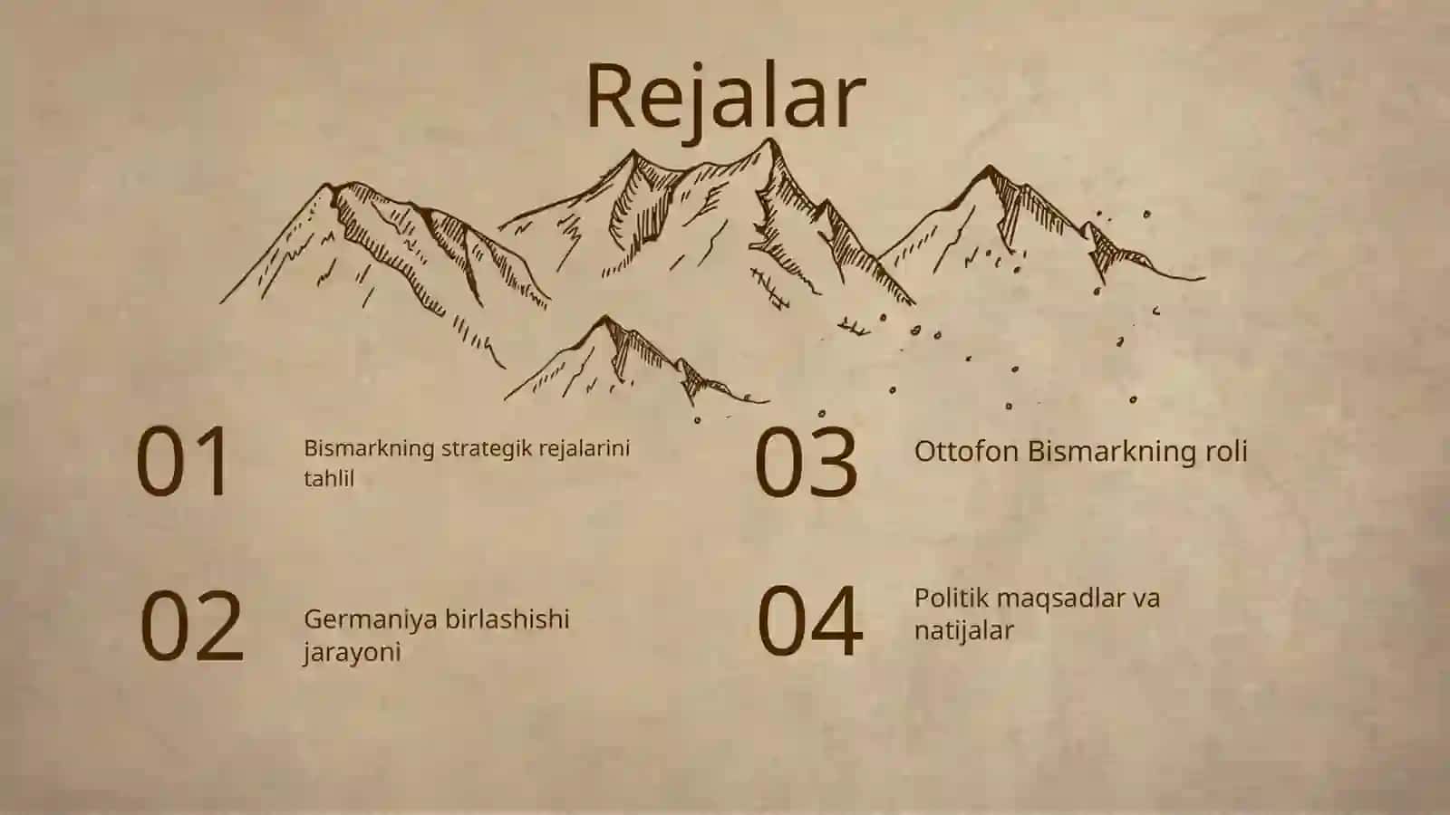 Ottofon Bismark tomonidan Germaniyani birlashtirish siyosati 2