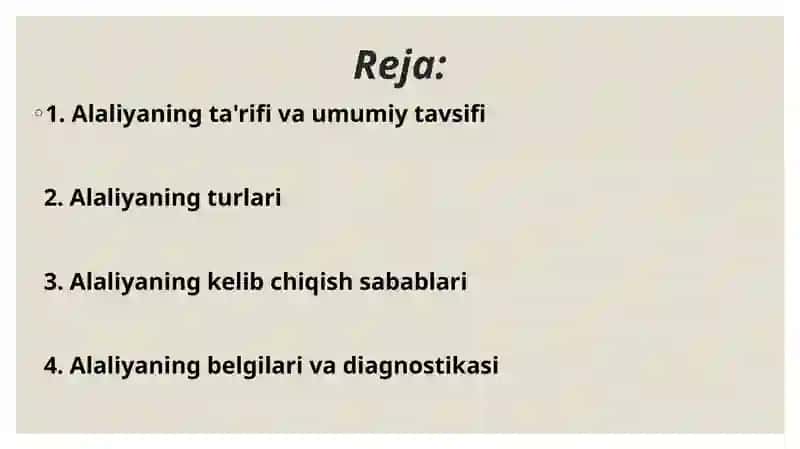 Alaliya haqida tushuncha 2