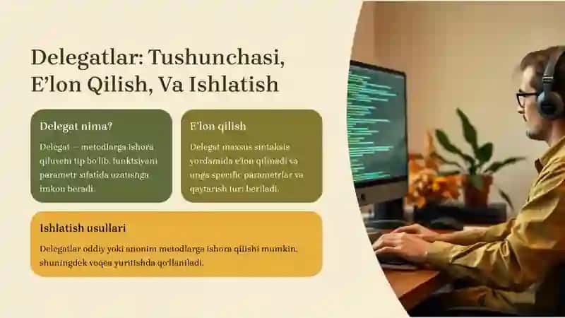 LINQ Soʻrovlarida Delegatlar va Anonim Metodlarni Qoʻllash: Kirish 2