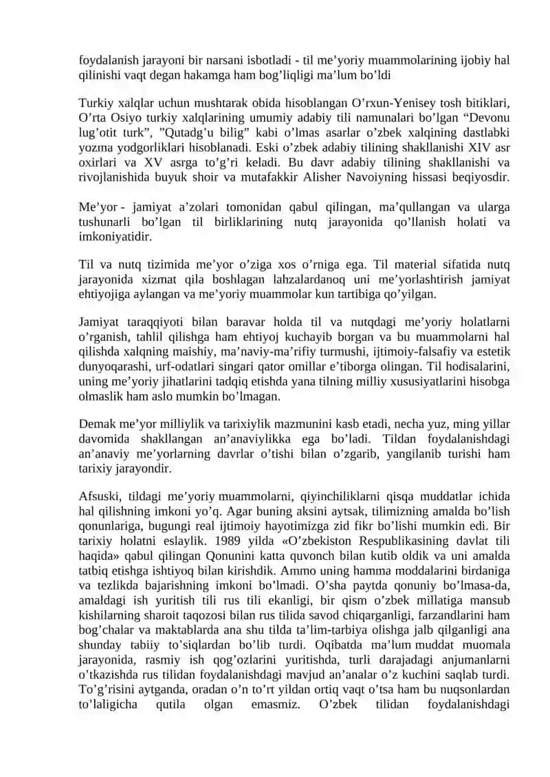 O‘zbek adabiy tili me’yorlari 2