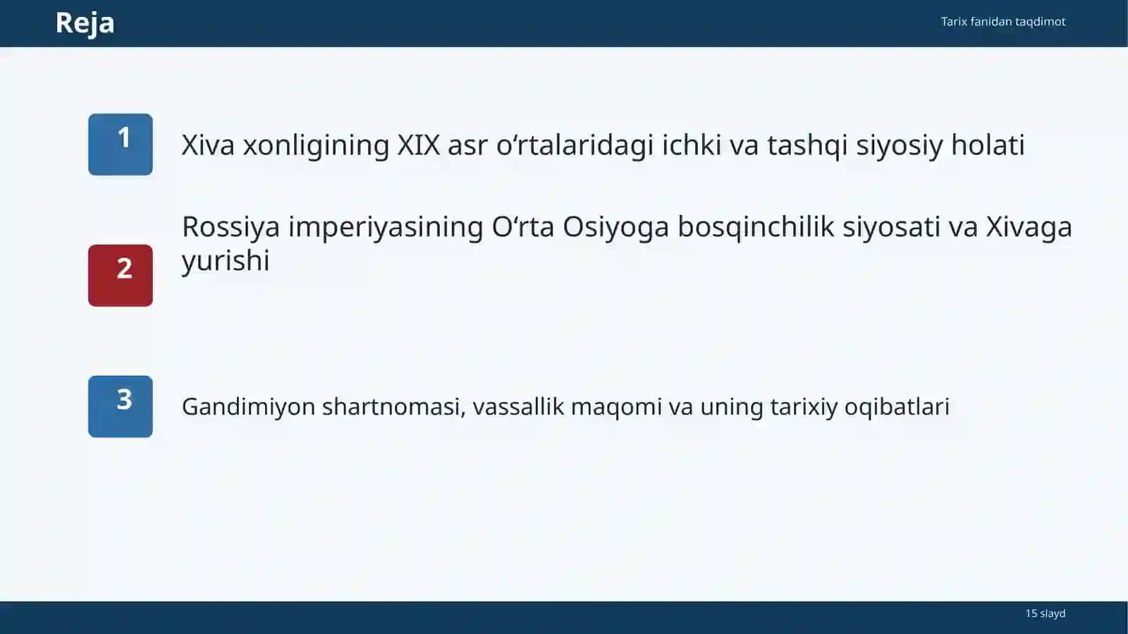 XIVA XONLIGINING ROSSIYA IMPERIYASI VASSALIGA AYLANTIRILISHI 2