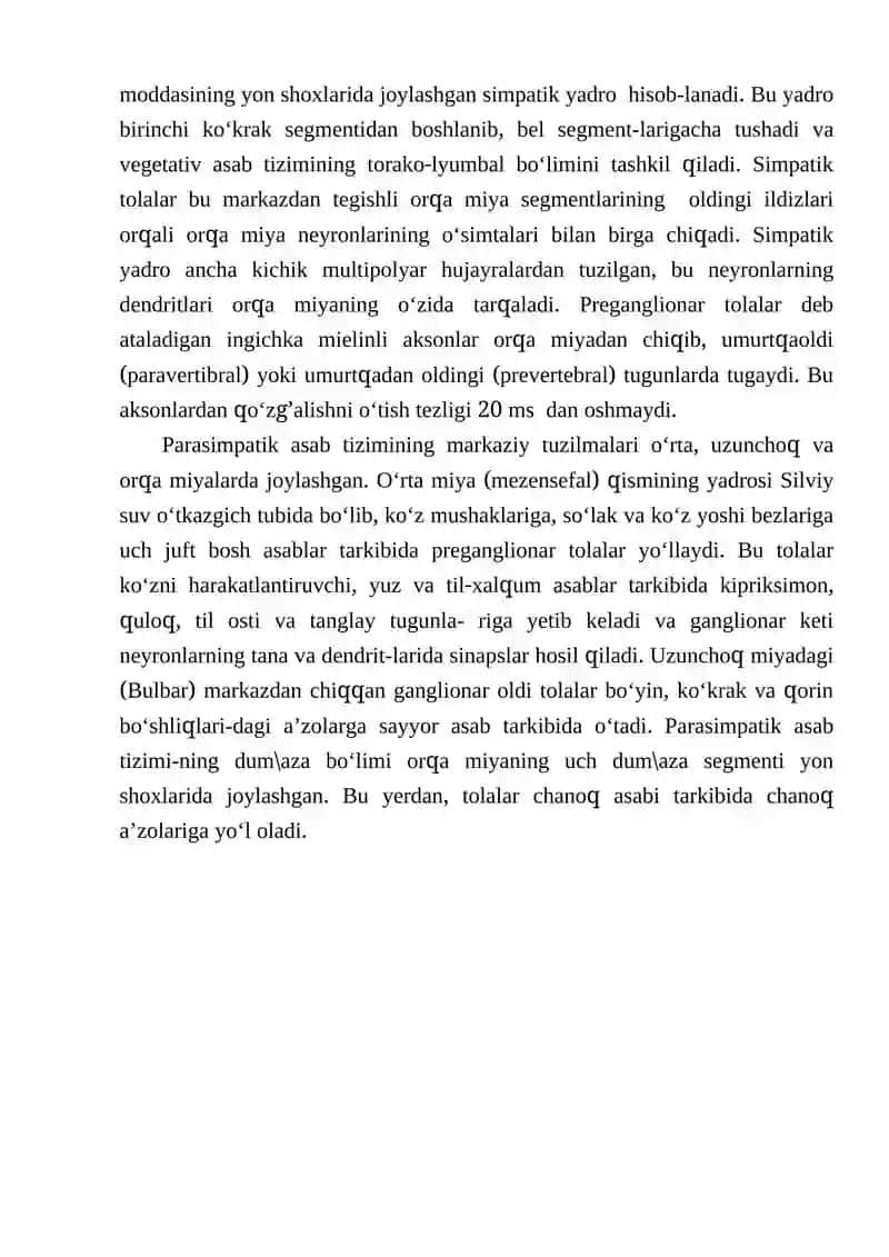 Seminar 4. VEGETATIV ASAB TIZIMI 2