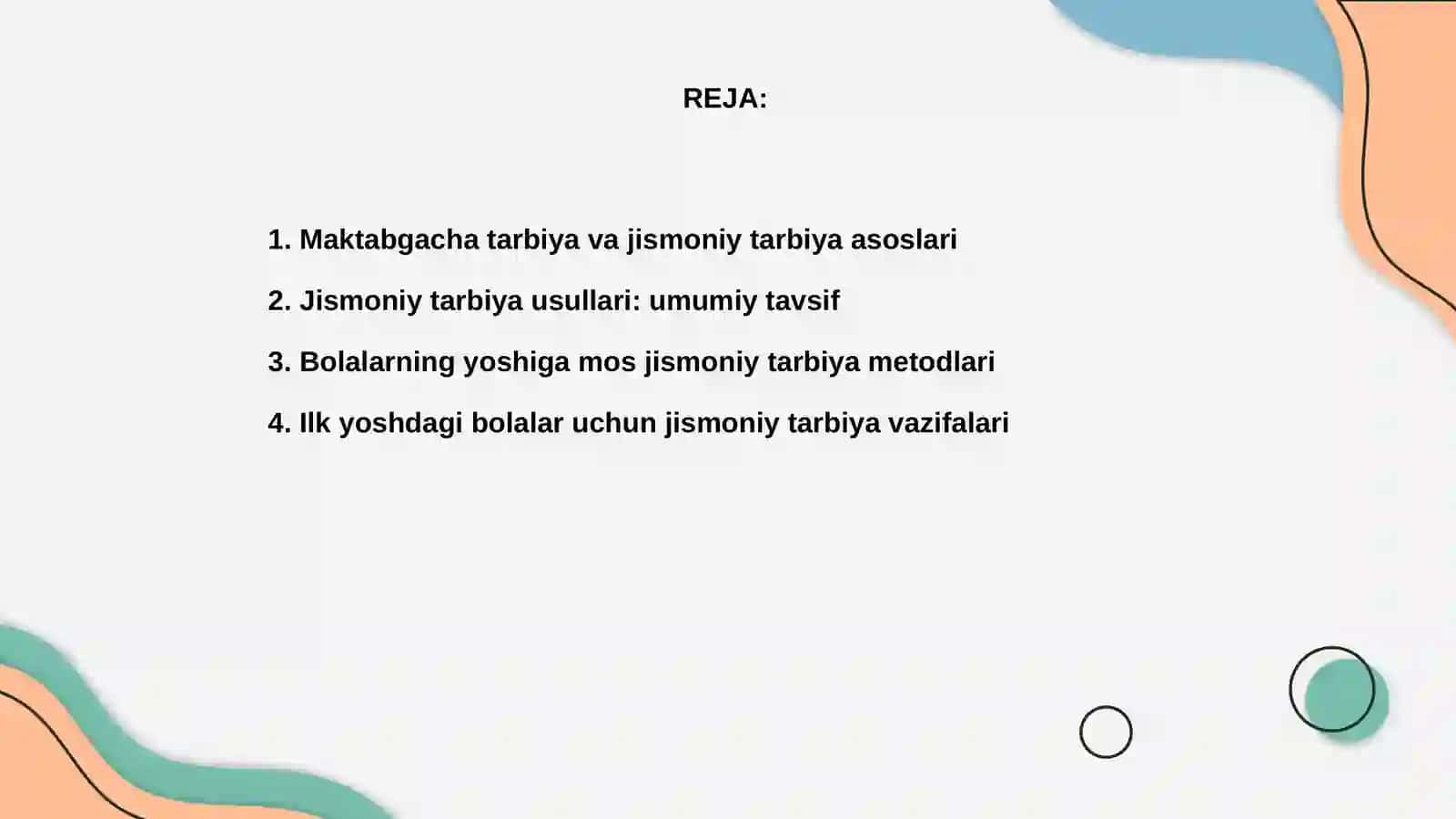 Maktabgacha talim tashkilotlarida jismoniy tarbiya berish usullari 2
