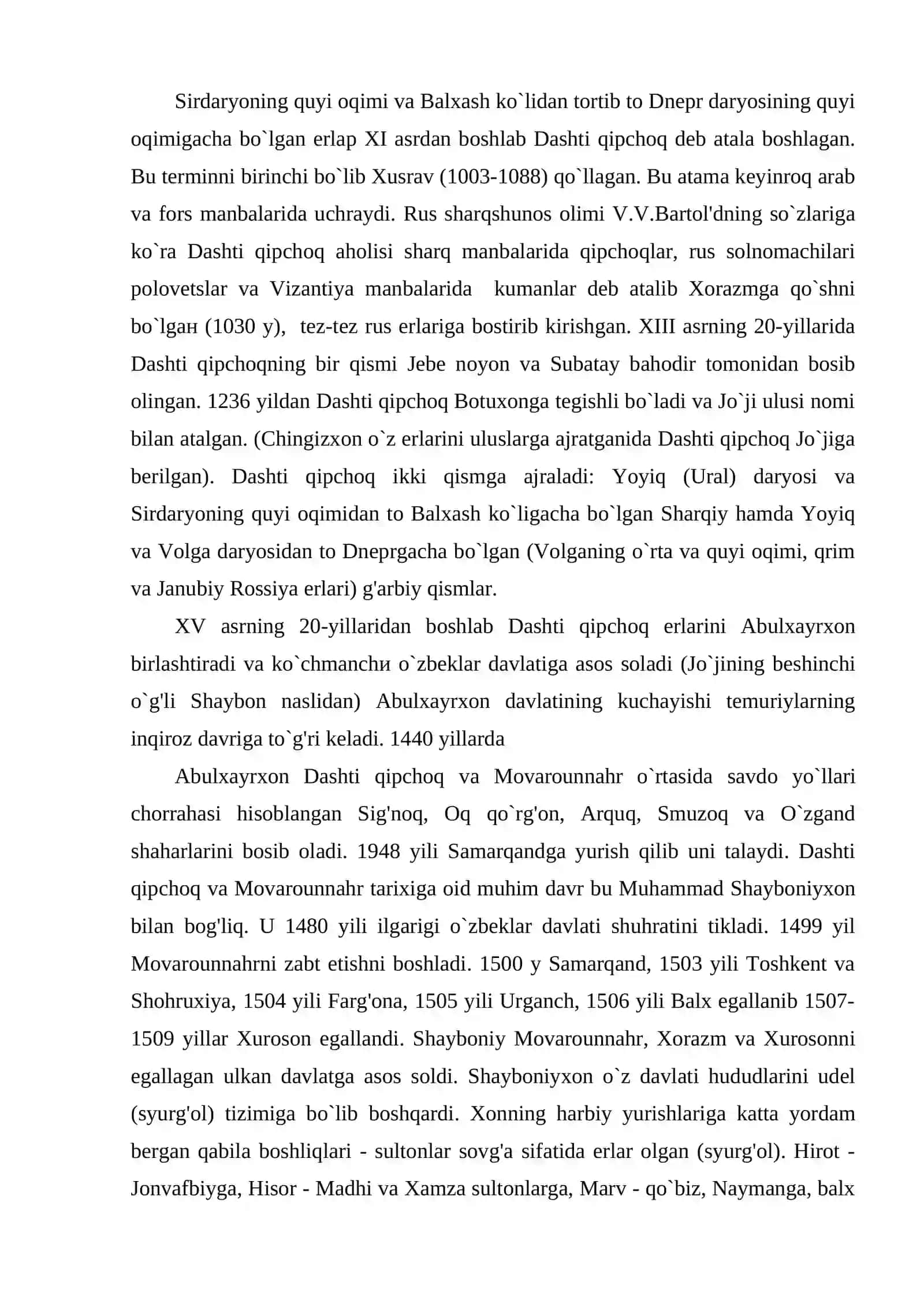 Shayboniylar va Ashtarxoniylar davri tarixiy geografiyasi 2