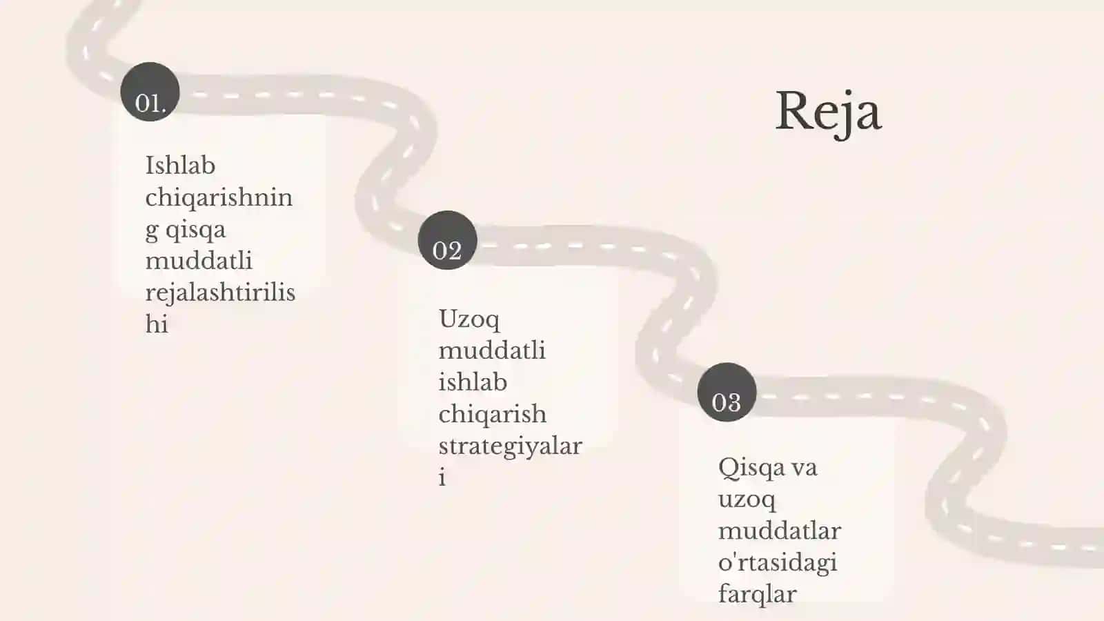 Qisqa va uzoq muddatlarda ishlab chiqarish 2