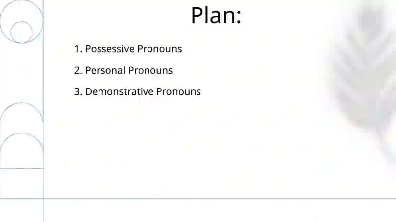 Types of pronouns 2