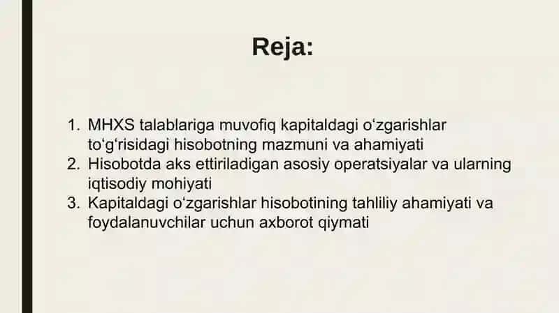 MHXStalabaribo‘yichakapitaldagio‘zgarishlarto‘g‘risidagihisobot 2