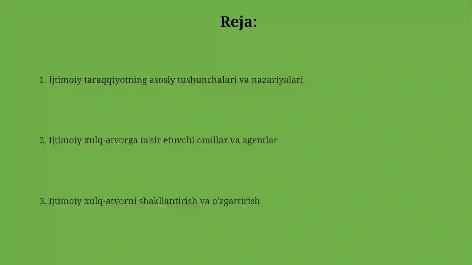 Shaxs ijtimoyylashuvi va ijtimoiy xulq-atvor 2