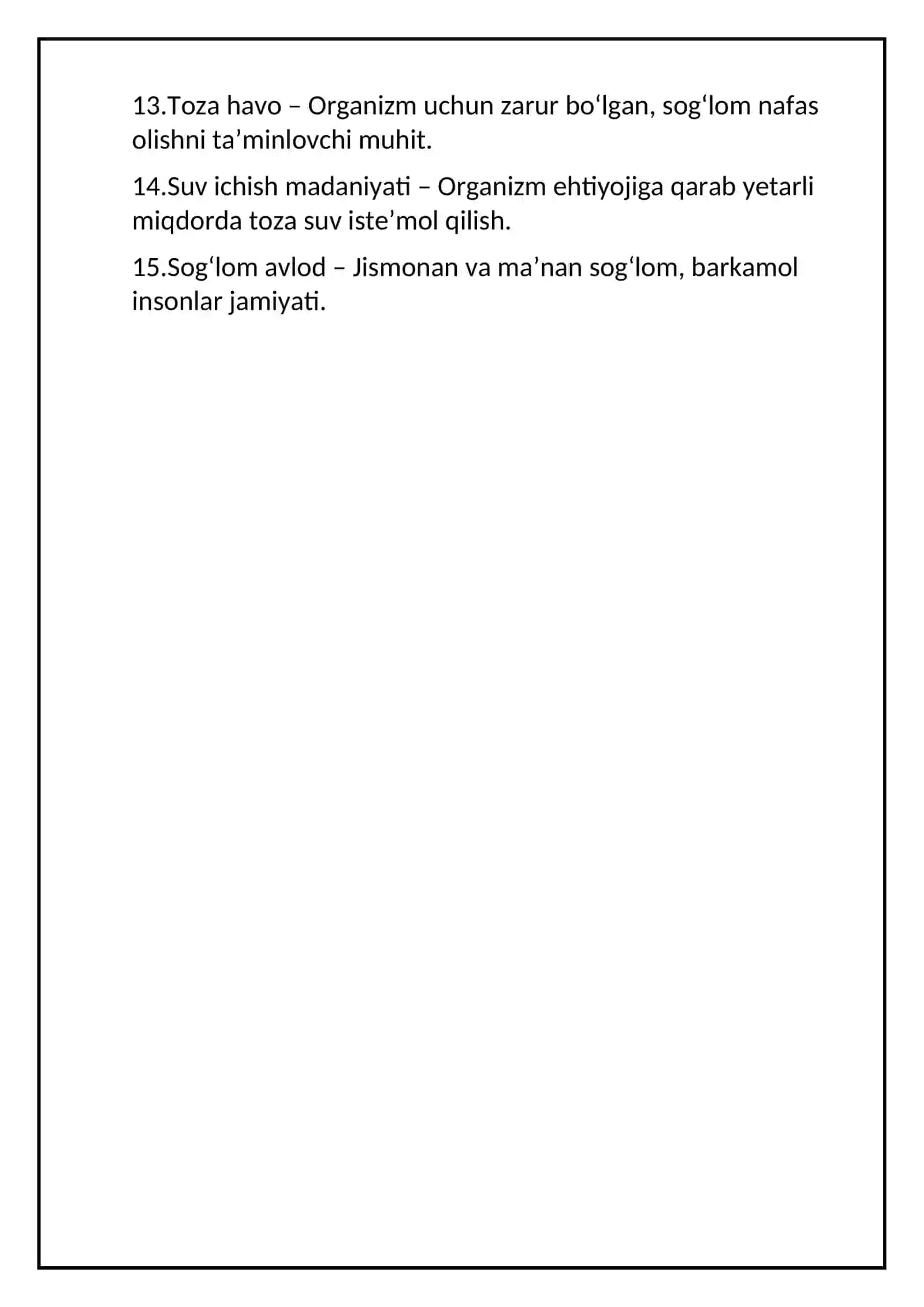 Sog'lom turmush tarziga oid xalqona ibratlar 2