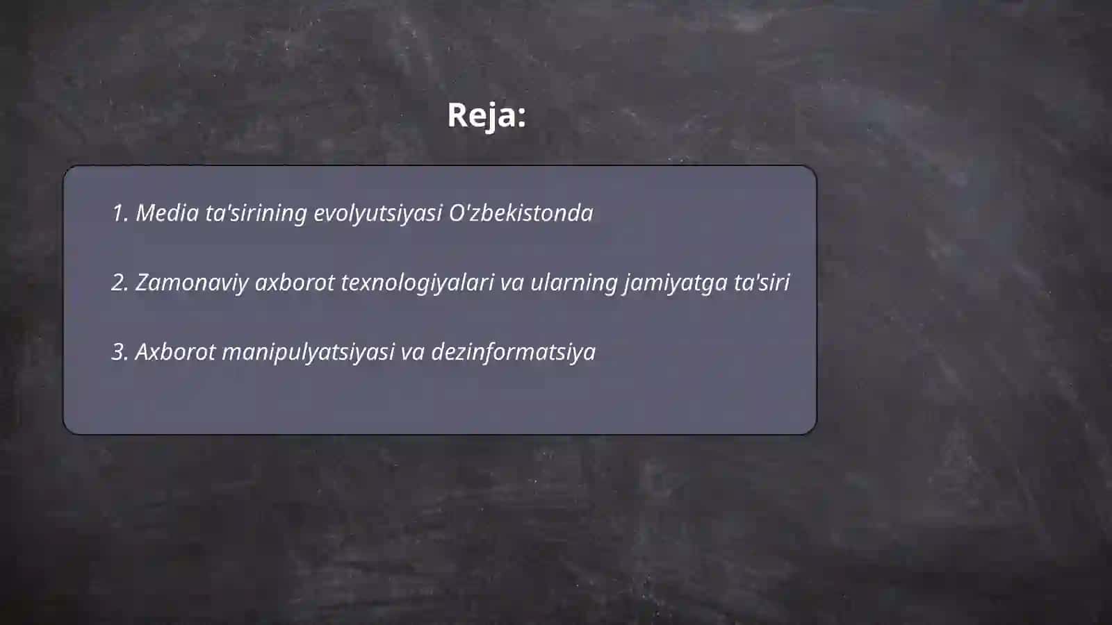 Media sawatliliq ham malimleme madeniyati evolyutsiyasi 2