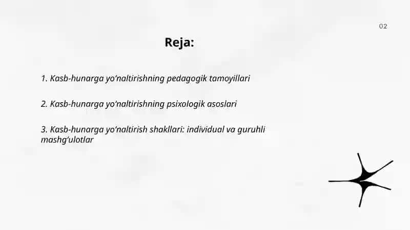 Kasb hunarga yoʻnaltirish tamoyillari shakl va metodlari 2