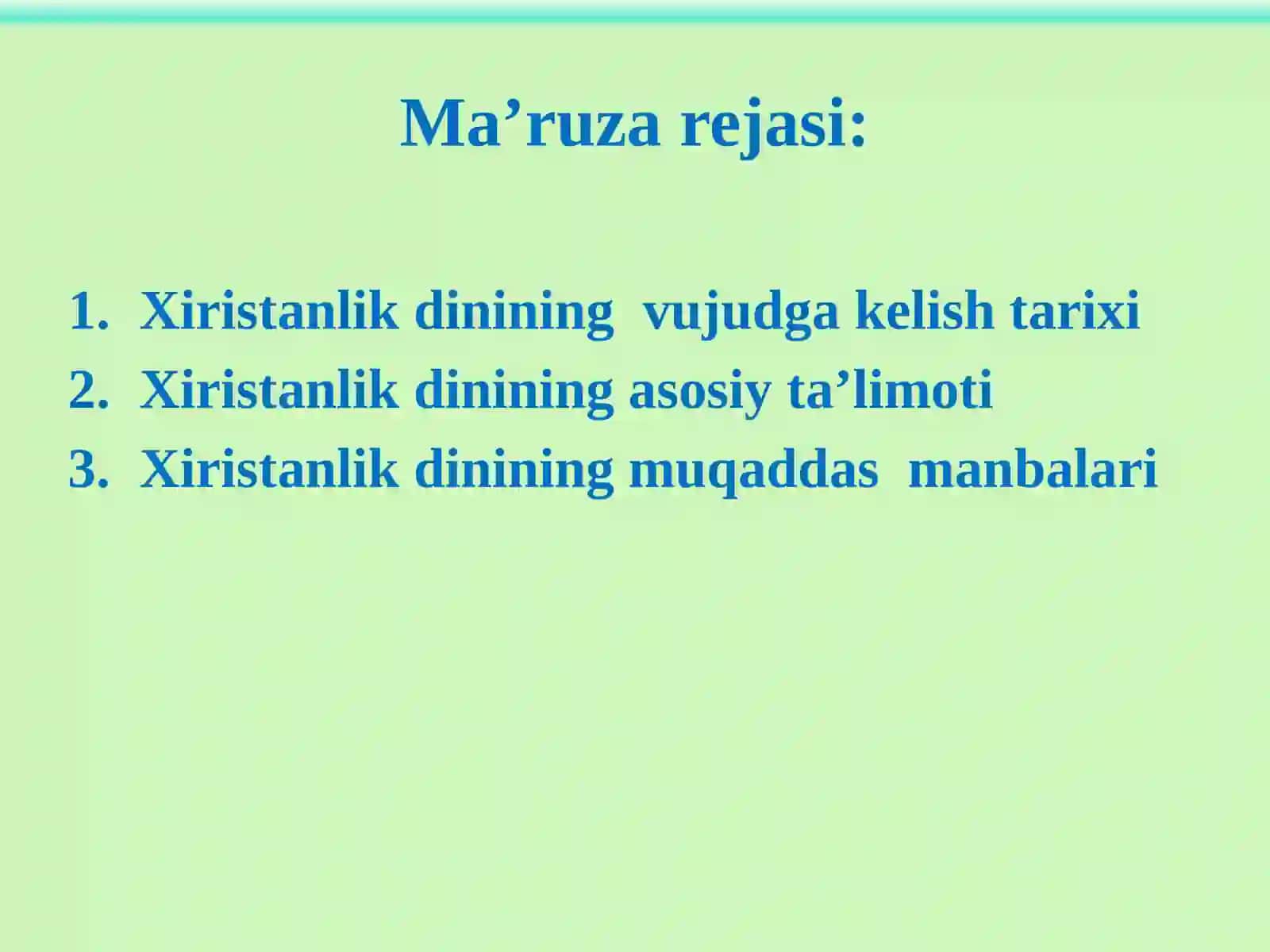 Xristianlikdini 2