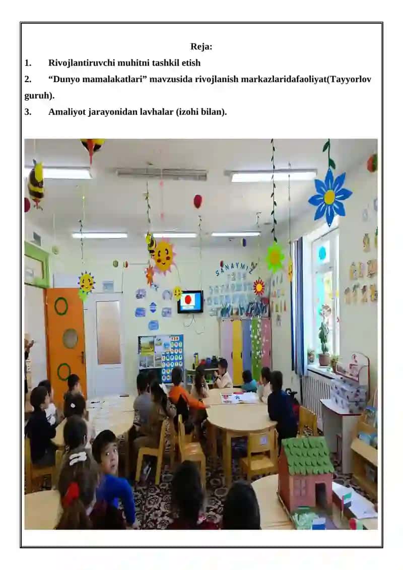 "MAKTABGACHA TA’LIM TASHKILOTI TARBIYACHISI" YO’NALISHI 2
