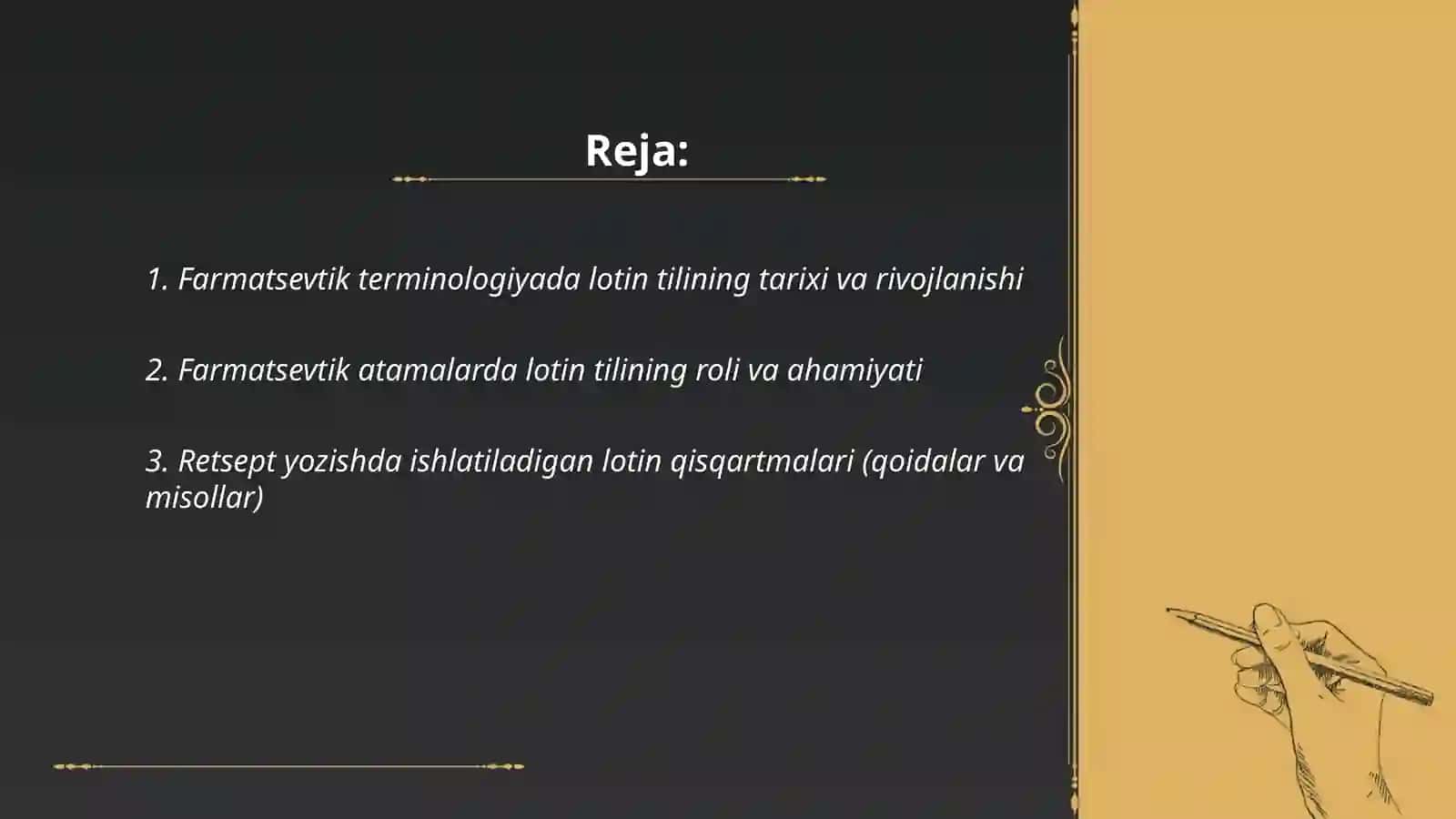 Farmatsevtik terminologiyada lotin tili 2