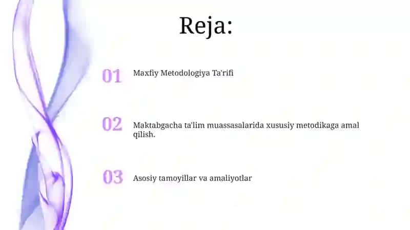 Maktabgacha ta’lim xususiy metodikasi fanining qonuniyatlari 2