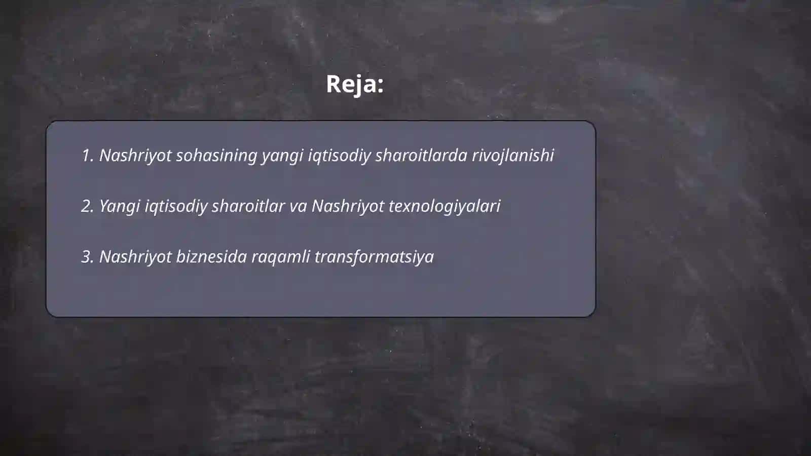 Nashriyot yangi iqtisodiy sharoitlarda 2