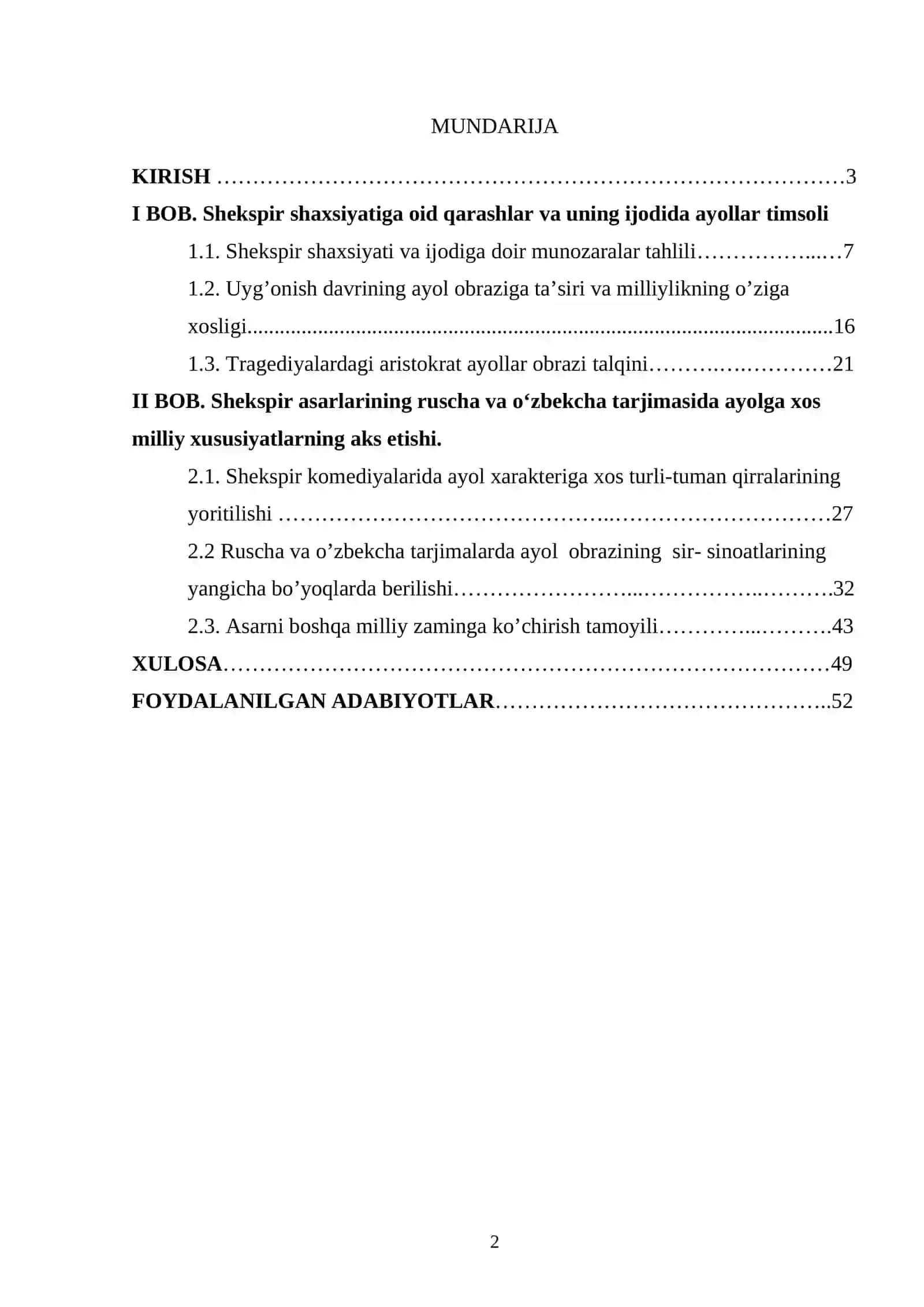 Shekspir asarlarida ayol obrazining talqin etilishi 2