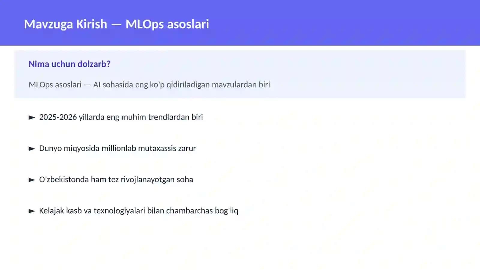 MLOPS VA AI INFRASTRUKTURA 2