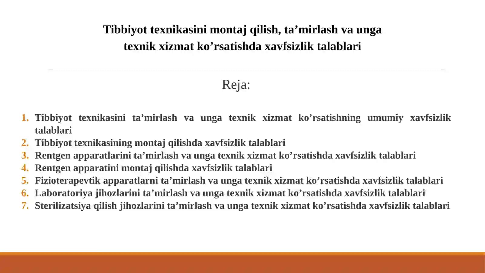 Tibbiyotuskunalariga texnikxizmatko'rsatish 2
