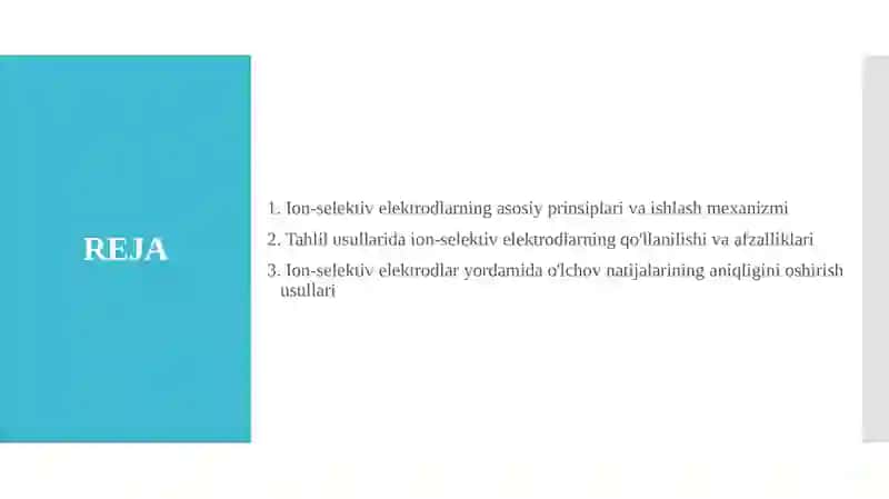 Ion-selektiv elektrodlar tahlil usuli 2