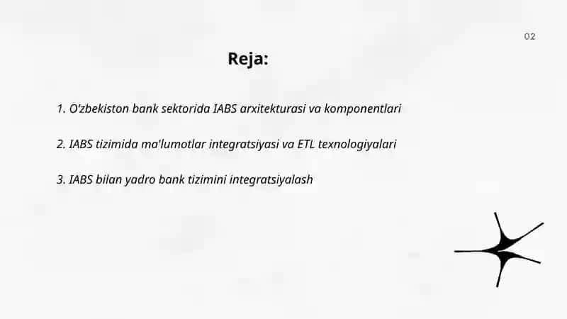 Oʻzbekiston bank sektorida IABS tizimini ishlash texnologiyasi 2