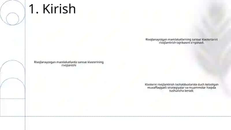 Sanoat Klasterlarini Rivojlantirishning Ilg’Or Mamlakatlar Tajribasi 2