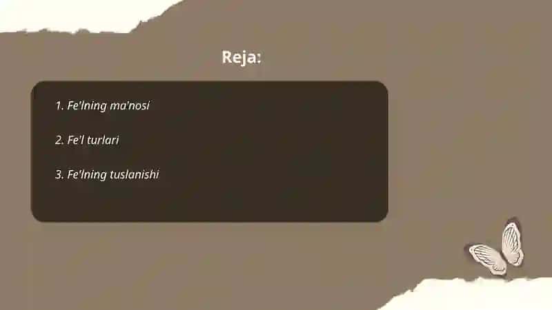 Fe'l va uning grammatik kategoriyalari 2