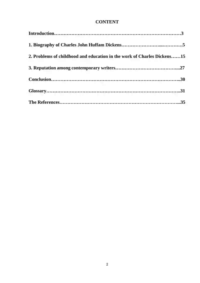 Course Work on Charles Dickens and "Oliver Twist" 2