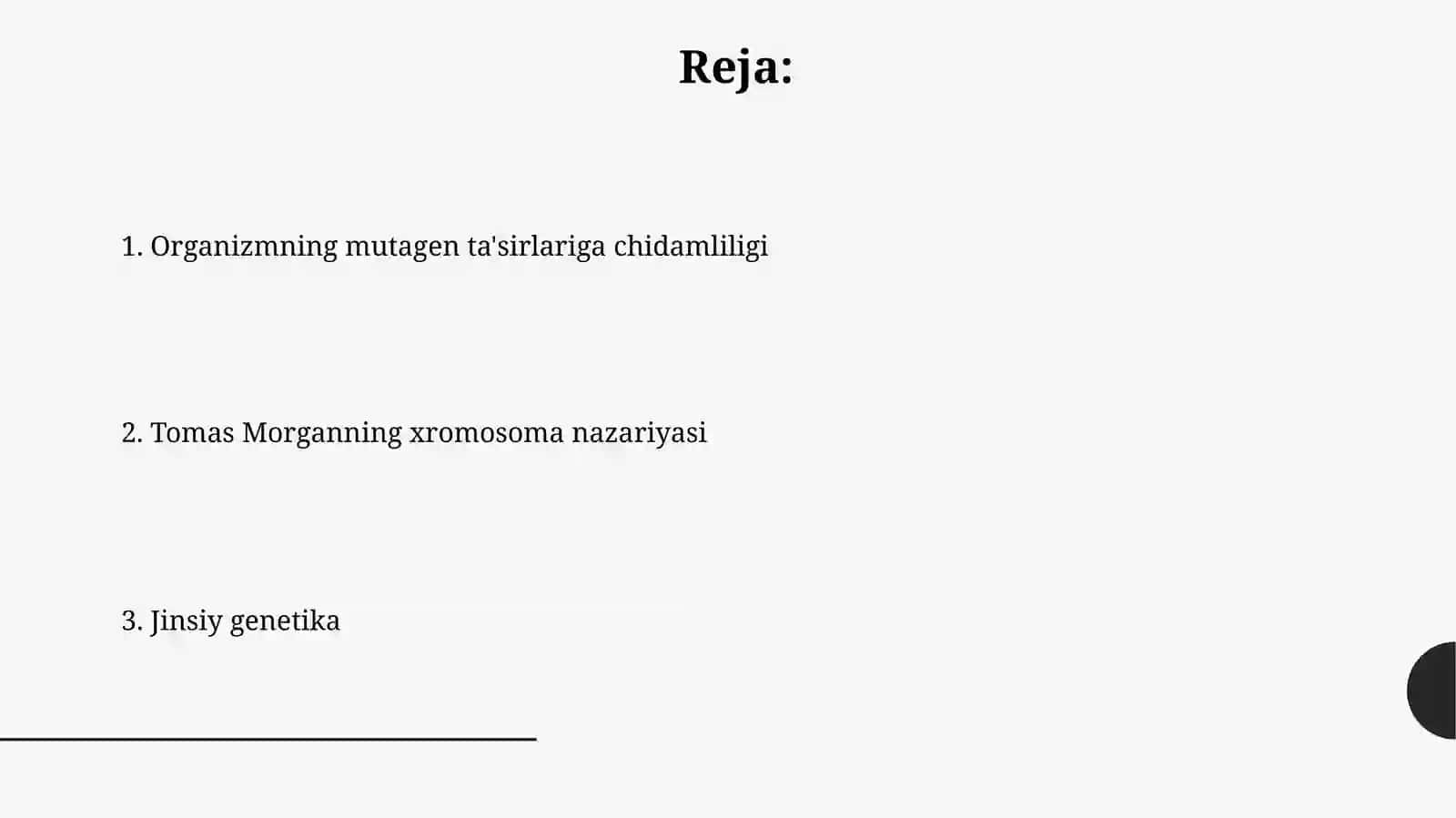 Organizmning mutagen ta'sirga chidamliligi 2