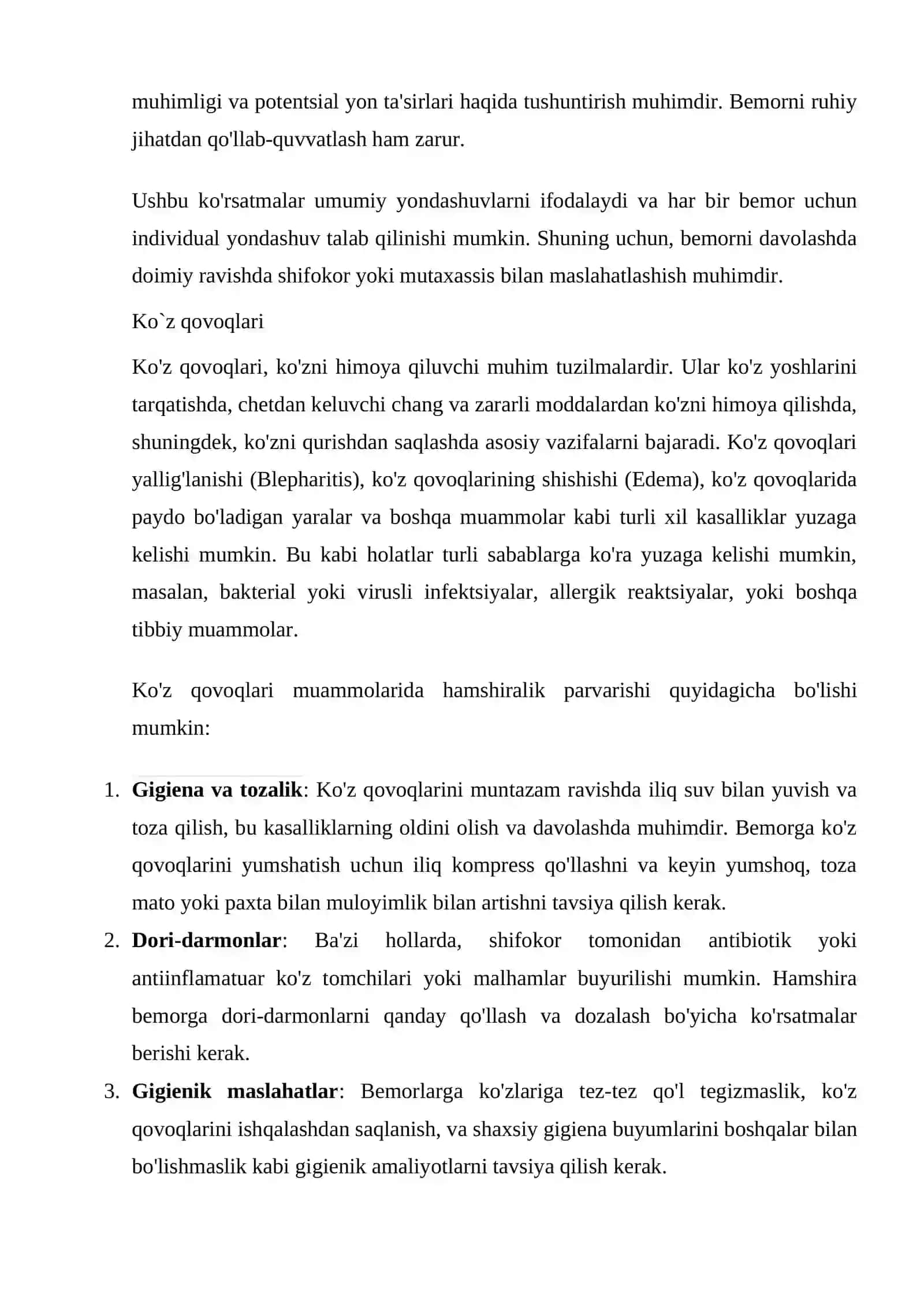 Hamshiralik Parvarishi 2