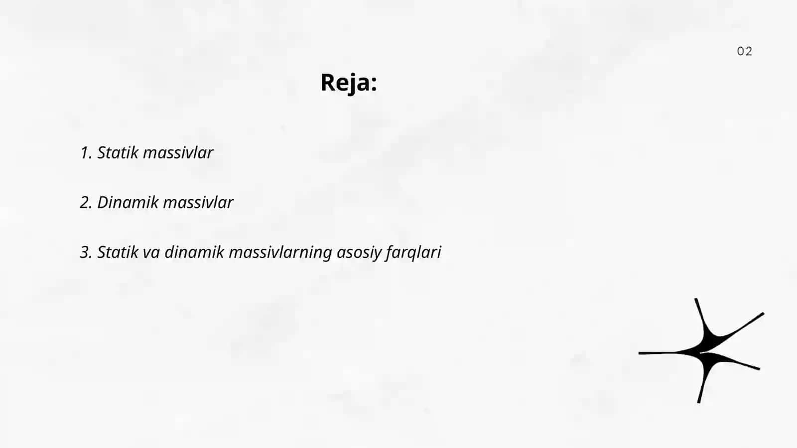 Statik va dinamik massivlar 2