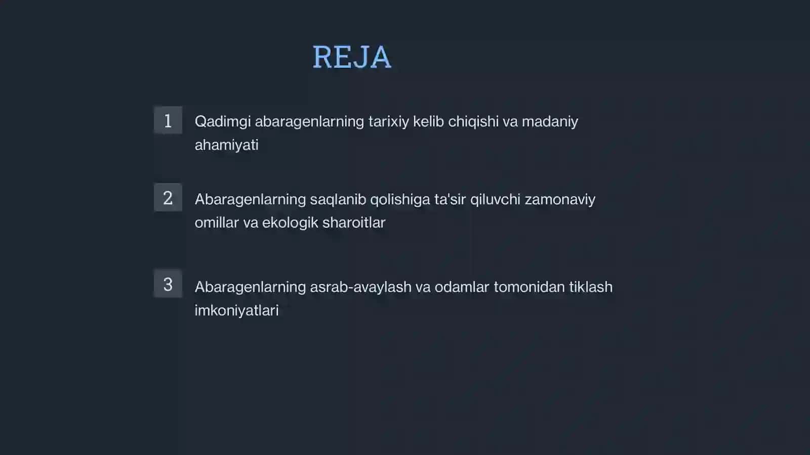 Qadimgi abaragenlarning bugungi kundagi ahvoli 2