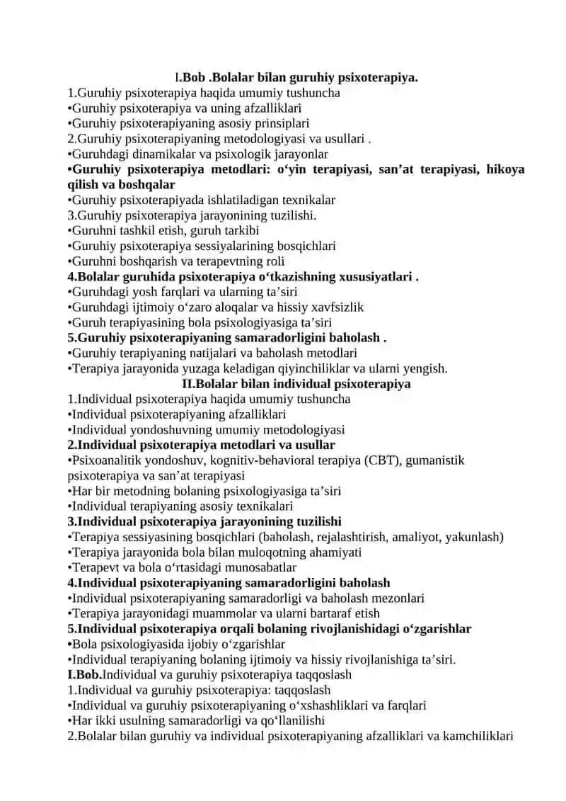 BOLALAR BILAN GURUHIY VA INDIVIDUAL PSIXOTERAPIYA 2