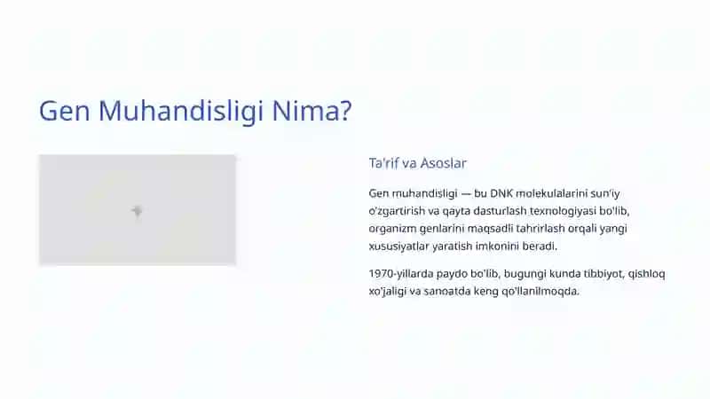 Gen Muhandisligi 2