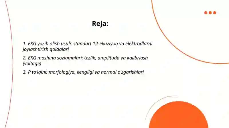 Elektrokardiografiya (EKG) 2