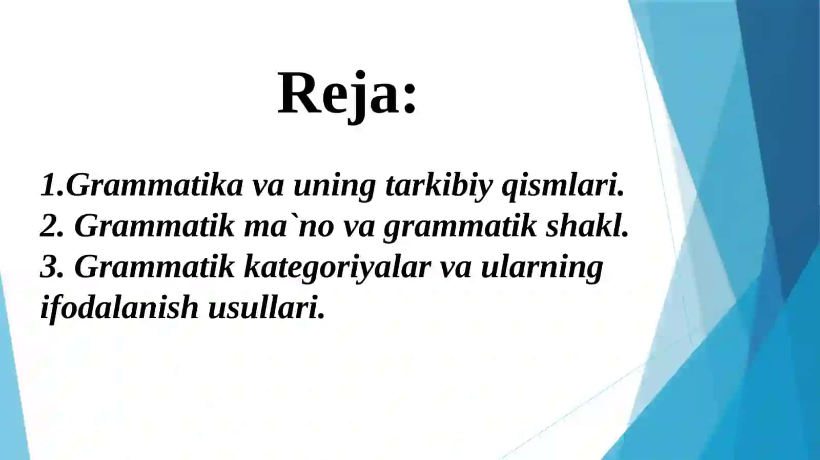 Grammatik kategoriyalari 2