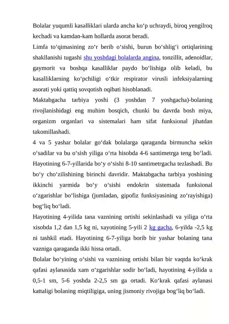 MAKTABGACHA YOSHDAGI BOLALARDAGI O'ZIGA HOS HUSUSIYATLARI 2
