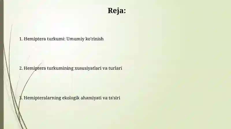 Hashorotlar- qandalalar turkumi 2