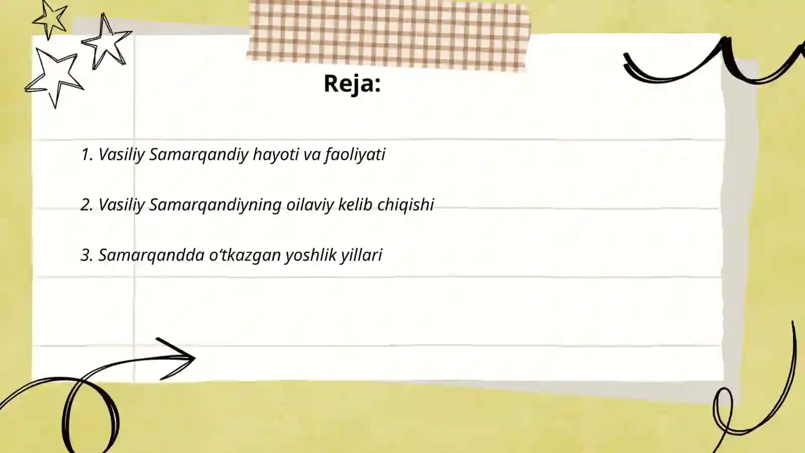 Vasliy Samarqandiy hayoti va ijodiy merosi 2