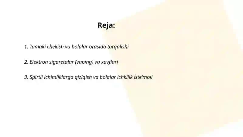 Bolalar orasidagi zararli odatlar 2