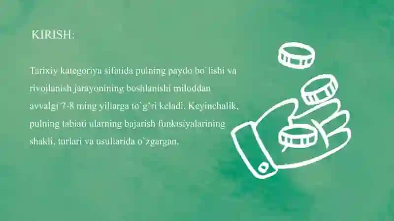 Pul muomalasini barqarorlashtirish usullari 2