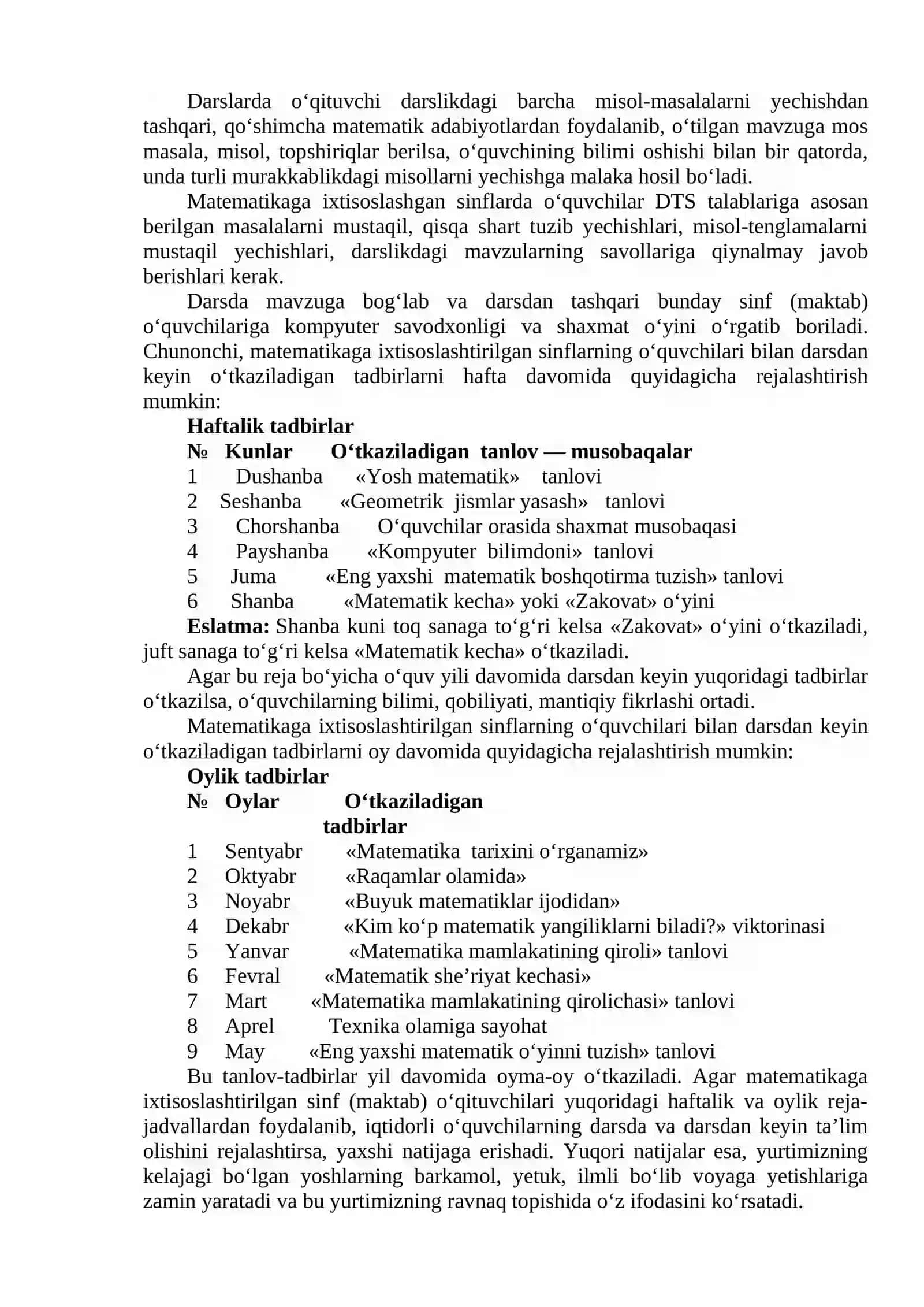 Ixtisoslashtirilgan boshlang‘ich sinflarda matematika o‘qitish 2
