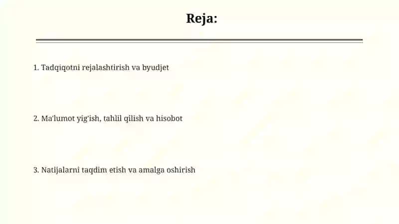 Marketing tadqiqotlari tashkilotish 2
